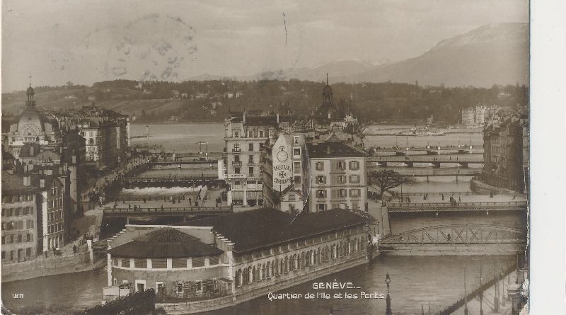 Ansichtskarten: Genève Quart. de l'lle et les Ponts 1921 – Gebraucht aus Emmenbrücke von teestube