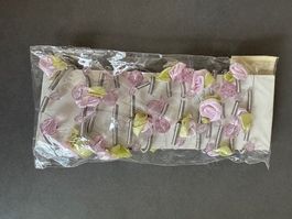 FRÜHLINGSDEKO - GIRLANDE ROSEN DESIGN - NEU