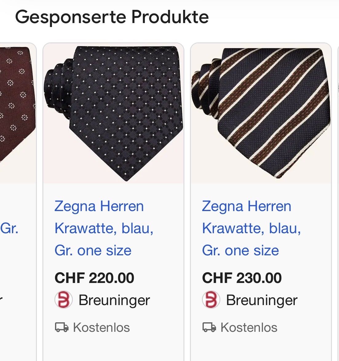 Zegna Cravatte: ZEGNA Krawatte / 100% Seide – Usato da Olten venduto da ale_nb2x 5