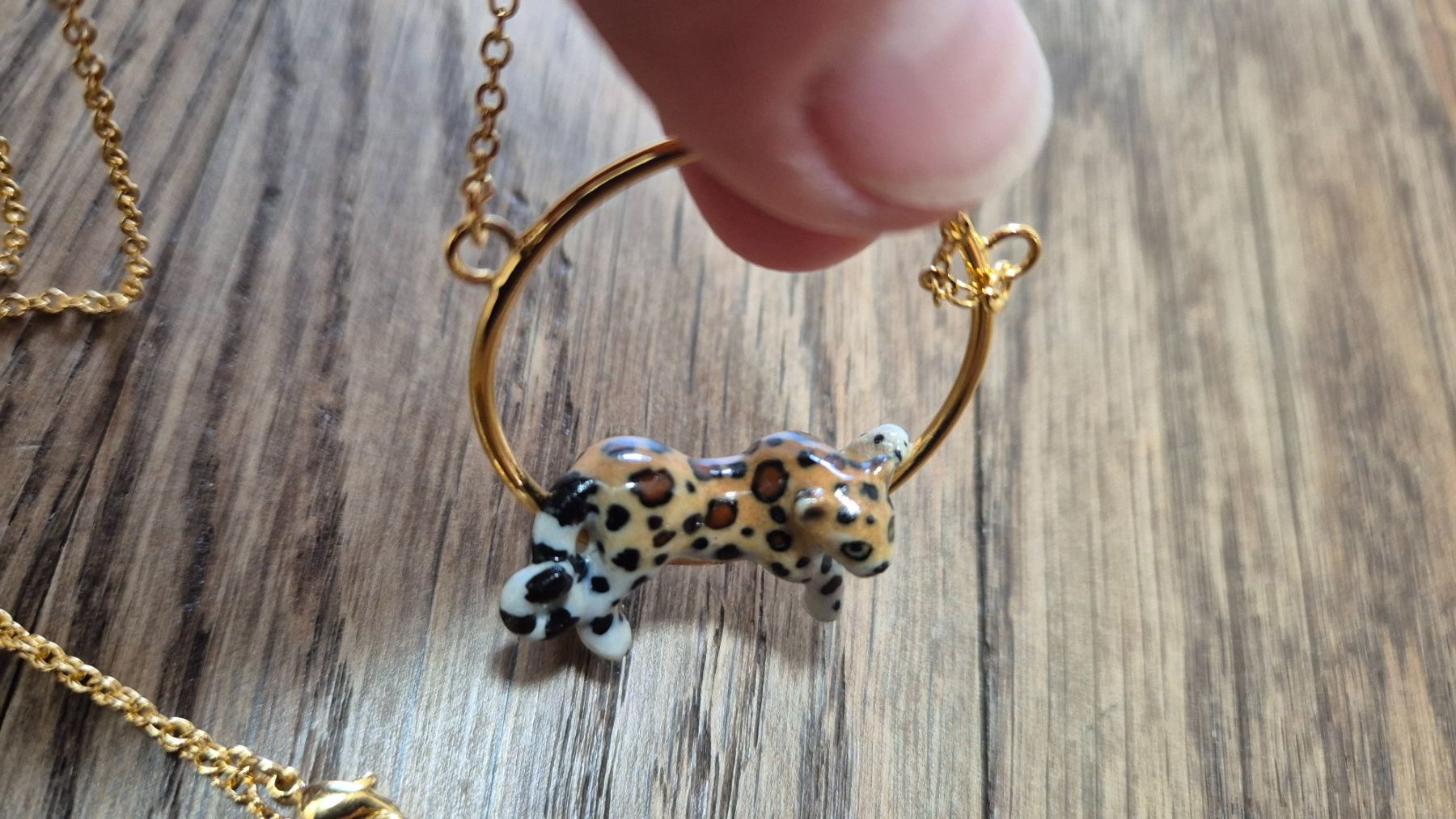 Catenine: NACH Leopard ceramic necklace – Usato da Zürich venduto da monadiederich 3