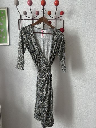 Wickelkleid Blumenprint Smirk Gr. S/M Langarm