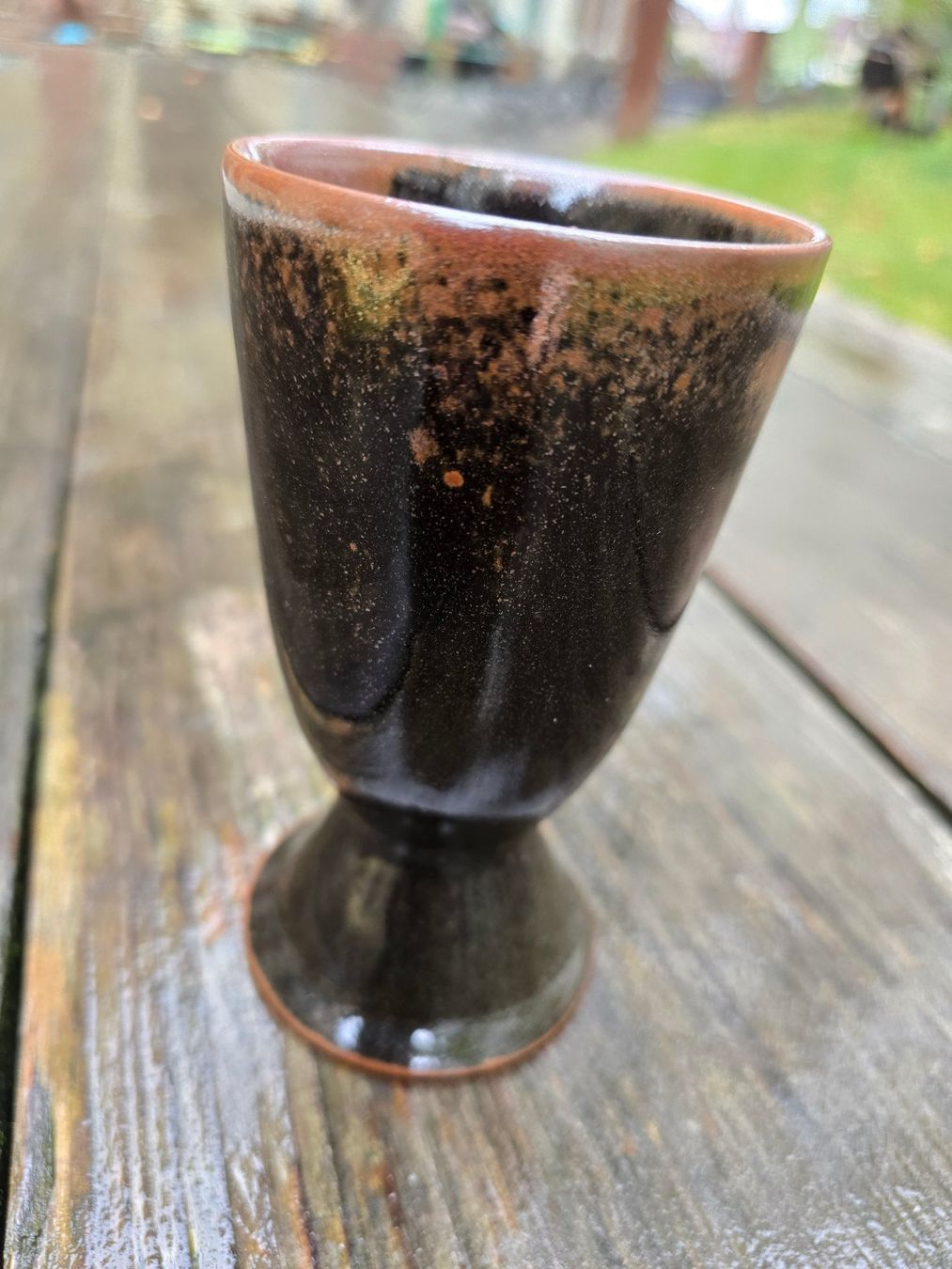 Tazze: Keramik: Becher braun-handgemacht – Usato da Romanshorn venduto da Rachacha