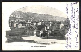 AK Locle, Vue générale, 1907