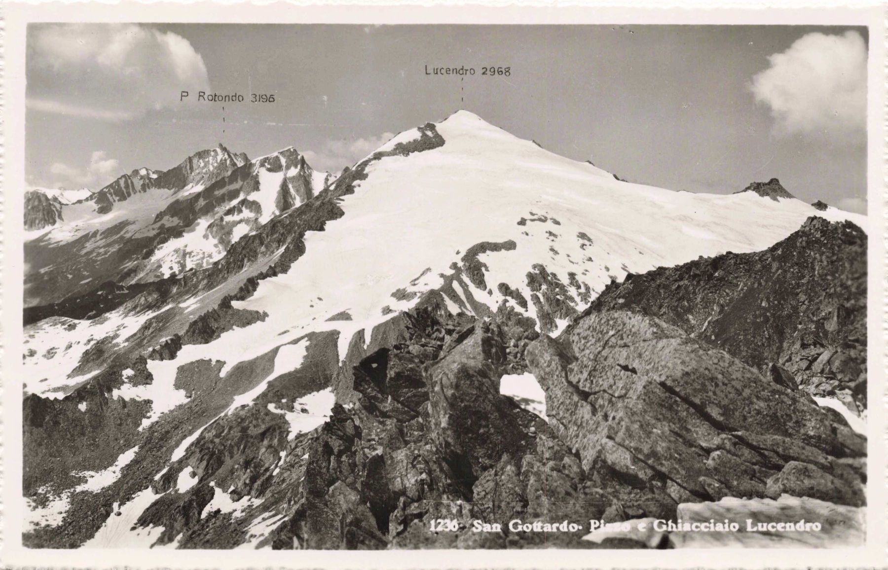 Cartoline postali: San Gottardo pizzo e ghiaccio lucedro Leventina – Usato da Biasca venduto da Blenio71