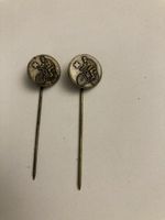 2x Vintage Anstecknadel Schweizer  Velofahrer