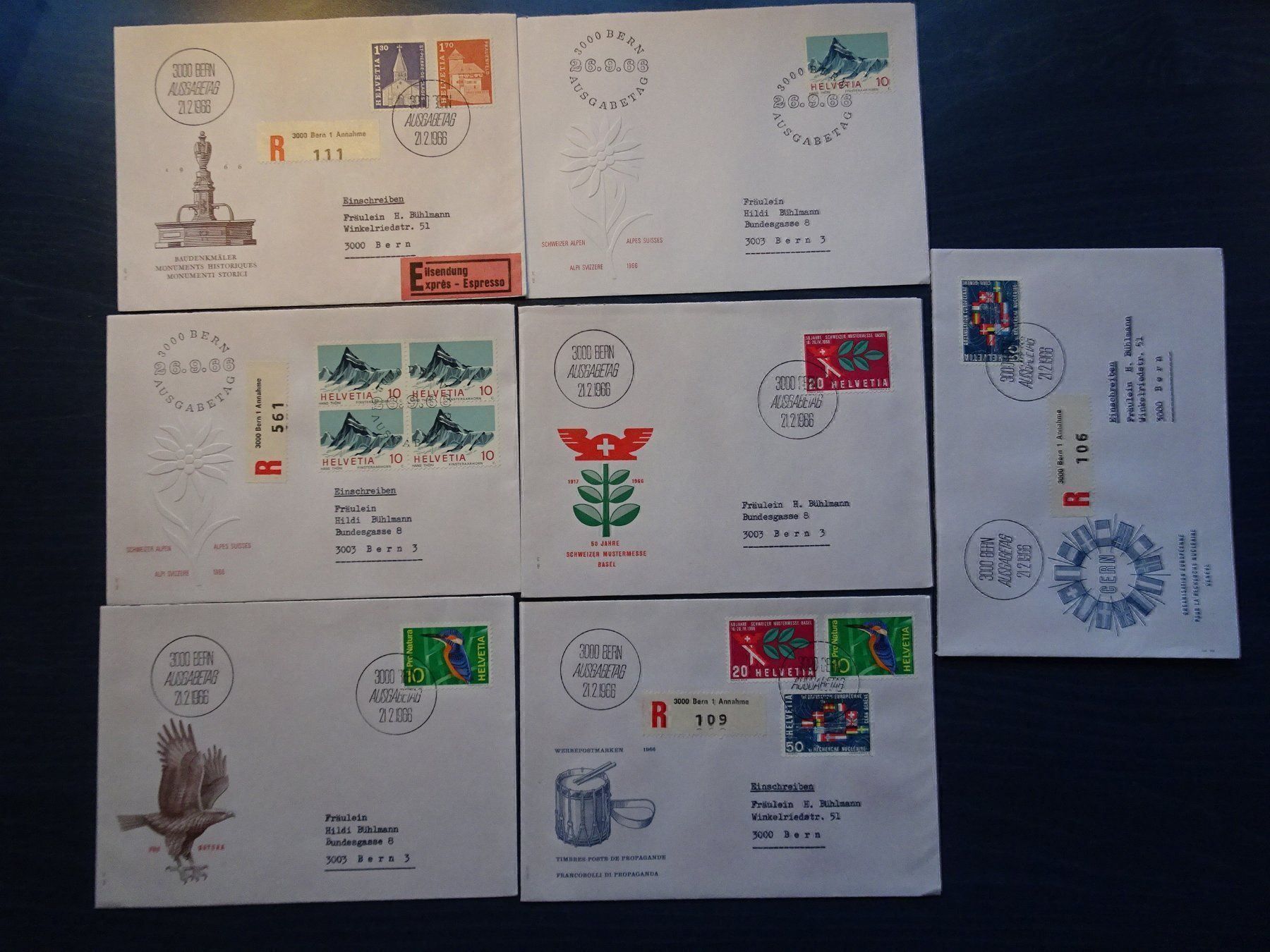 Tous les timbres: FDC  1966 – D'occasion à Aadorf par Chnorli-Furz