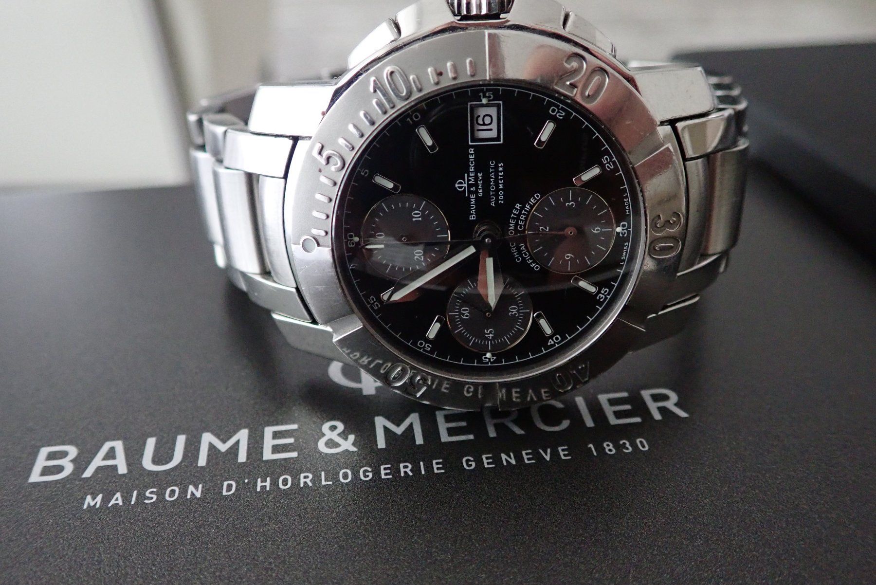 Baume & Mercier Montres: BAUME &MERCIER AUTOMATIC CHRONOGRAPH,CHRONOMETER  200METER. – D'occasion à Wohlen AG par superwatchesteam 1