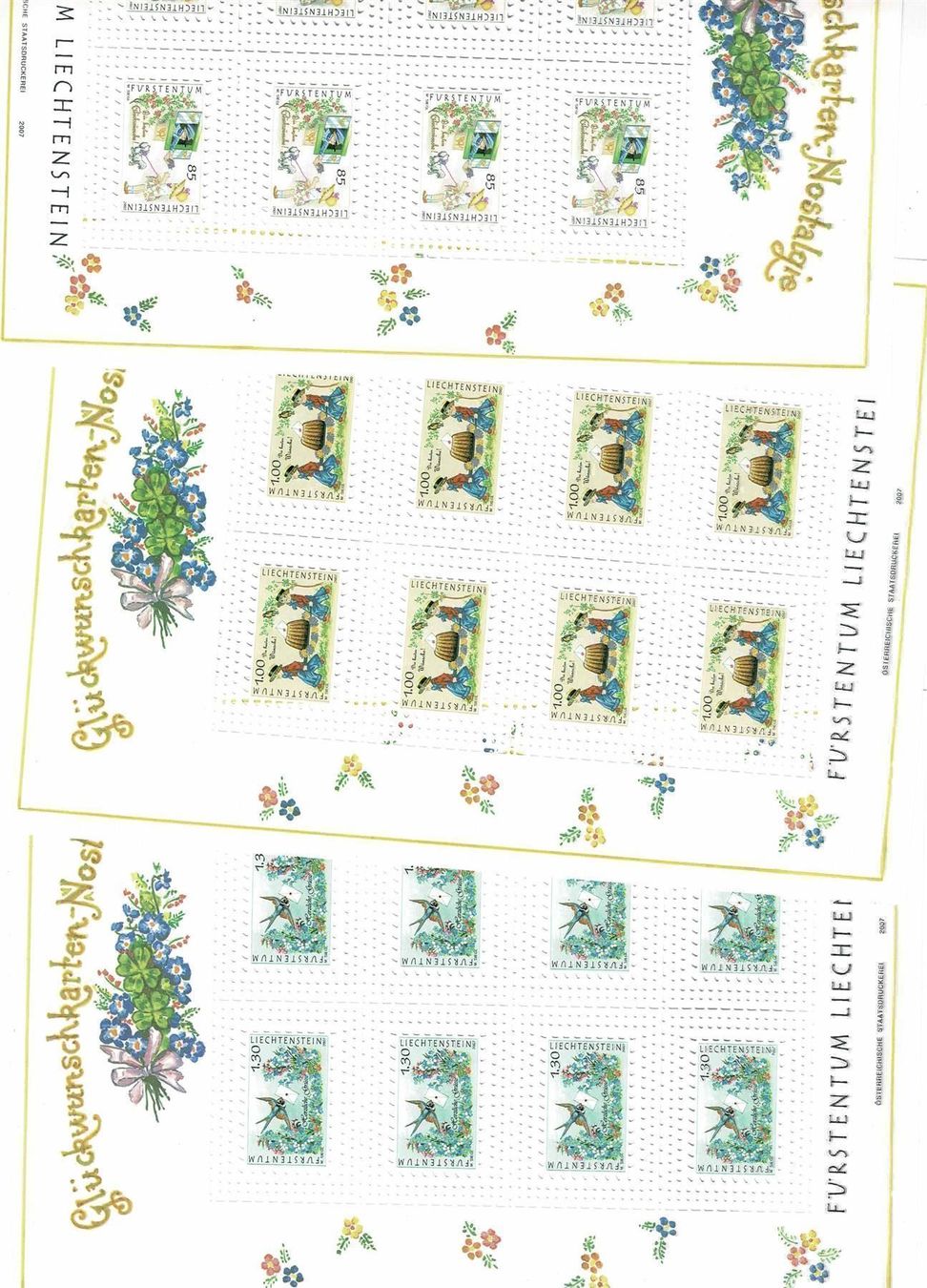 Alle Briefmarken: Glückwunschkarten (3)KB ** – Neu und originalverpackt aus Lausanne von Whorvath