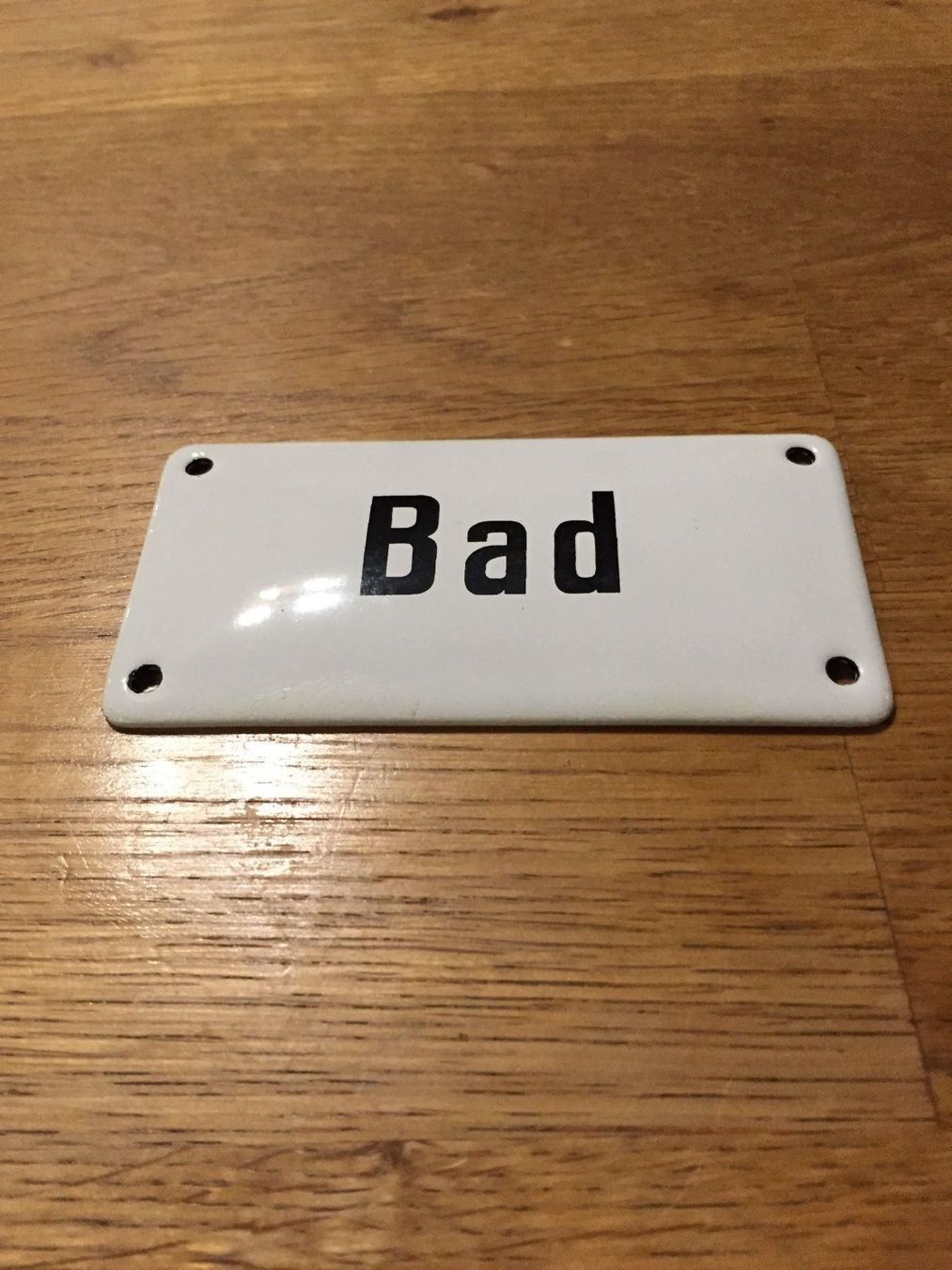 Insegne: (KOPIE) Emailschild Bad – Nuovo e nell'imballaggio originale da Balgach venduto da Boehni52