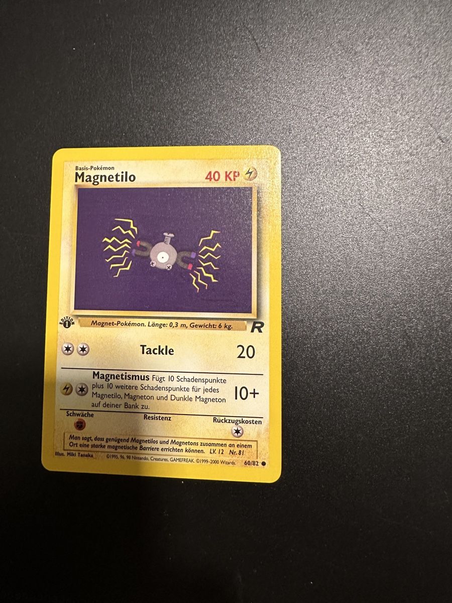 Giochi: Magnetilo Pokemon Karte - Base Set - First Edition – Usato da St. Gallenkappel venduto da mik_7tw2