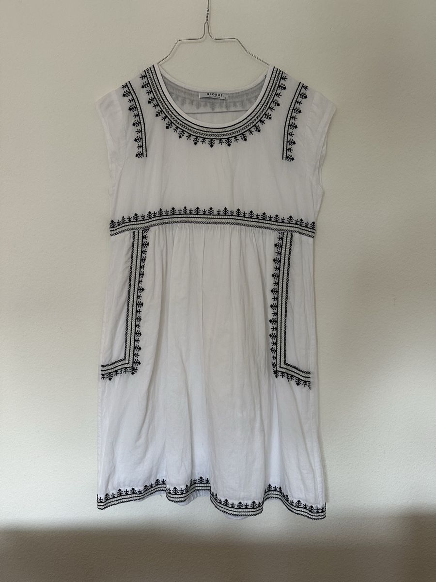 Globus Vestiti: Globus Tunika Kleid, Sommer, Gr. S, Weiss – Usato da Stäfa venduto da buecher10