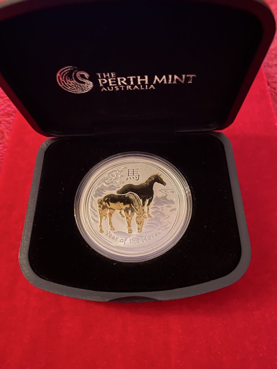Tutti le monete: Lunar2 Pferd 2014 Gilded 1oz – Nuovo e nell'imballaggio originale da Obergösgen venduto da Camaro_zl1