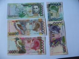 St Thomas & Prince Set 5000-100.000 Dobras 2013, Unc
