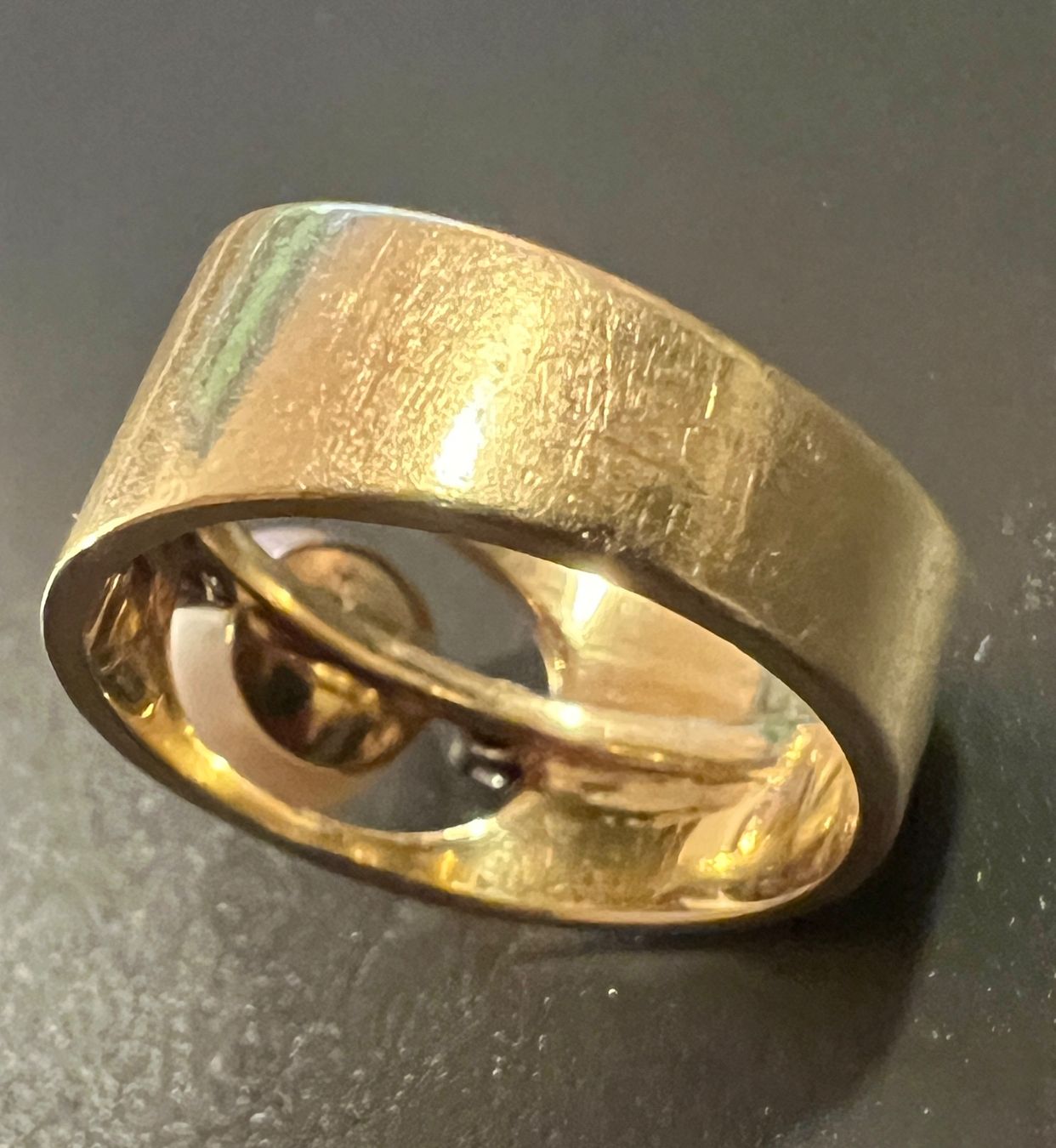 Bagues: Gold-Ring 18K mit Perle und Diamanten – D'occasion à Chur par Penting1935 5