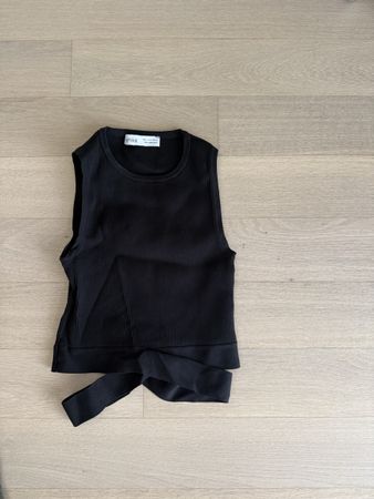 Schickes, schwarzes Top von Erika, Grösse S - Sommer!