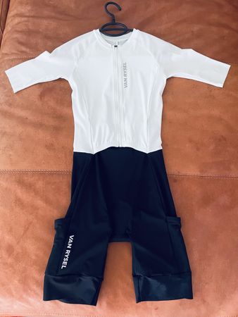 Van Rysel Trisuit, kurz weiss schwarz sehr guter Zustand