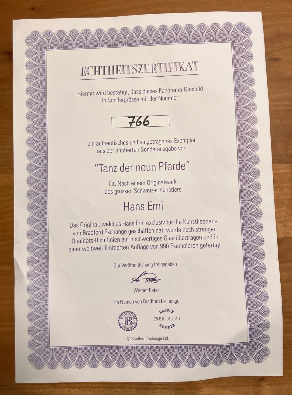 Poster & Bilder: Hans Erni Tanz der Neun Pferde – Gebraucht aus Zürich von Licht04 4