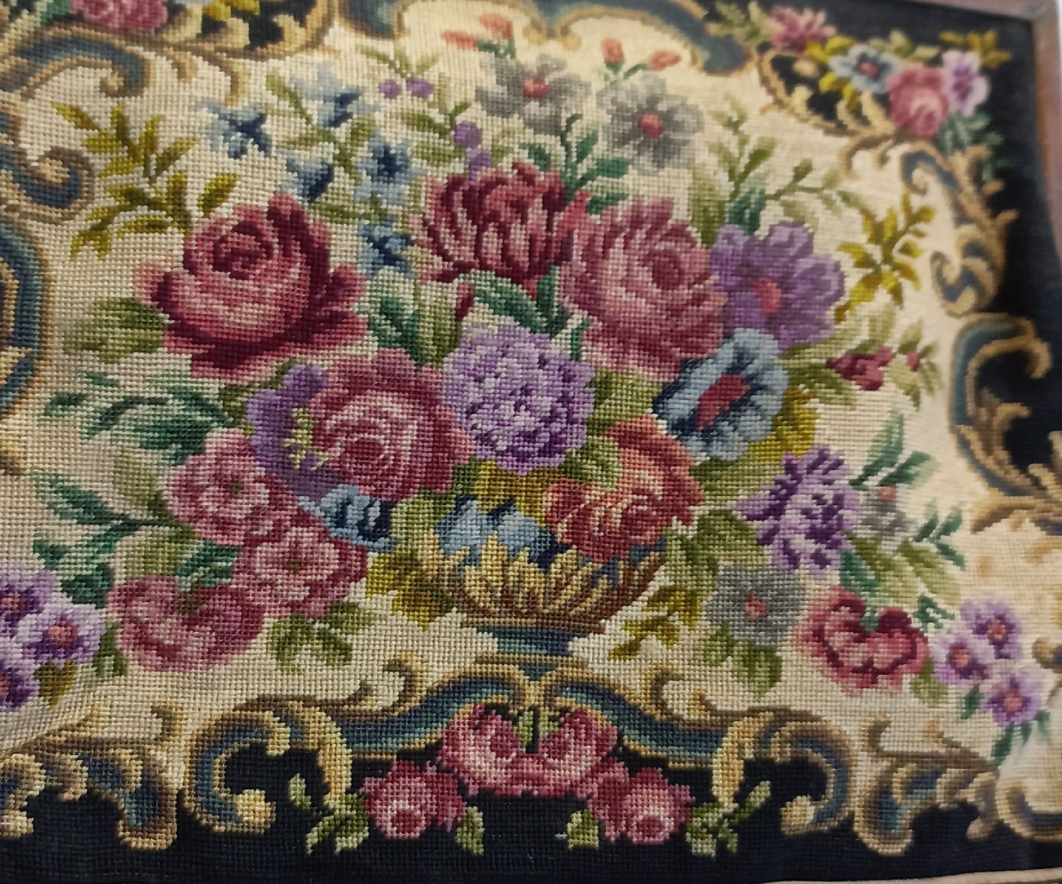 Borse da donna: Antike Handtasche Gobelin Blumenmuster mit Kette  – Usato da Buchs AG venduto da Dzirul 2