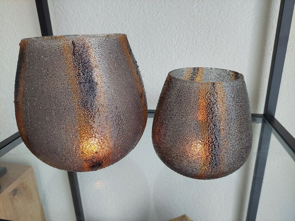 Toutes les décorations: Zwei Windlichter von livique aus Glas – D'occasion à Schalunen par bri5