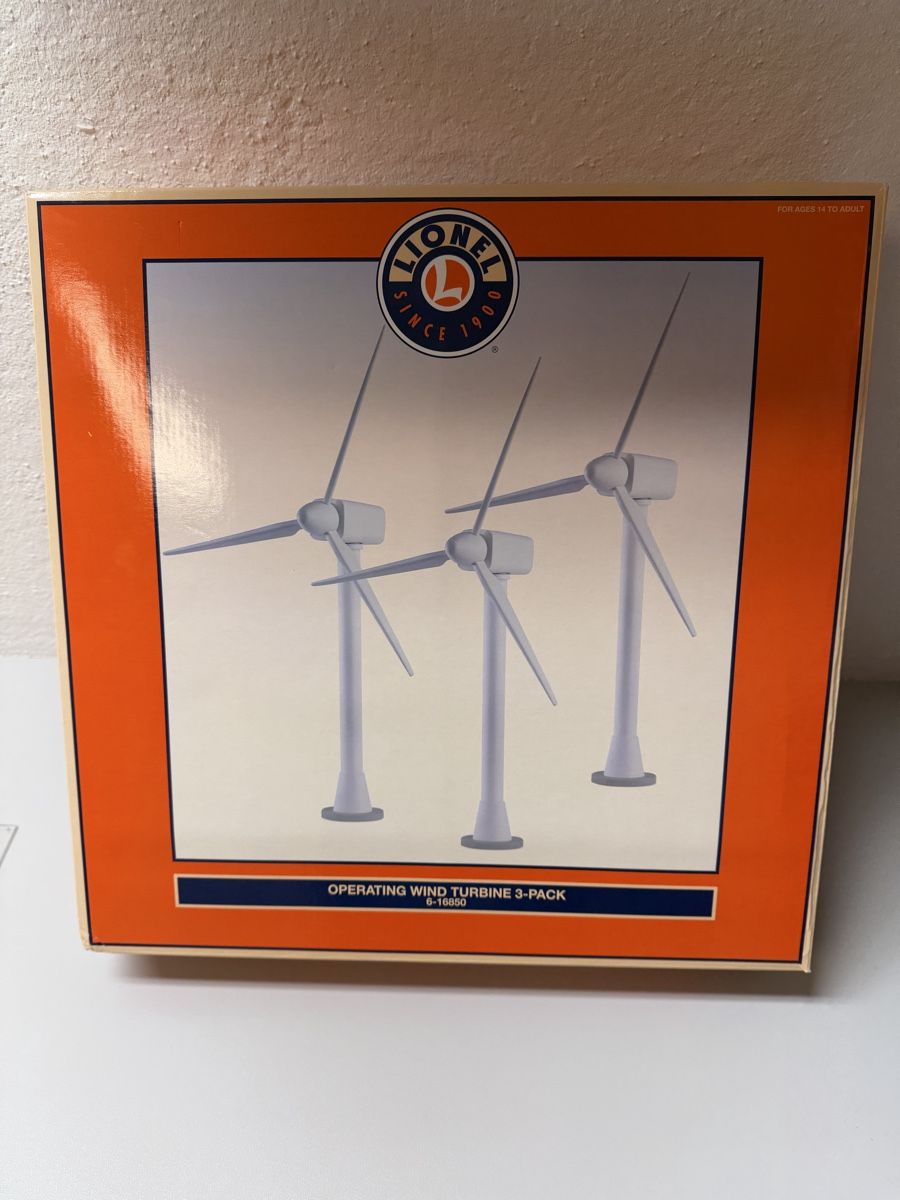 Lionel Modellini di ferrovie: 6-16850 Lionel Operating Wind Turbine 3-Pack – Nuovo e nell'imballaggio originale da Oensingen venduto da Krawa