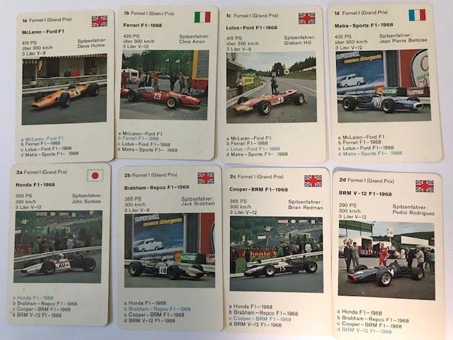Giochi: Quartett Rennwagen 0182 – Usato da Zürich venduto da gigimai67 1