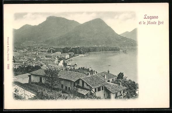 Cartes postales: AK Lugano, Panorama mit Monte Bre – D'occasion à Berlin par bartko-reher