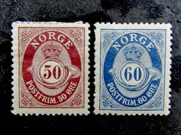 Briefmarken Norwegen Posthorn 1909/29 ungebraucht