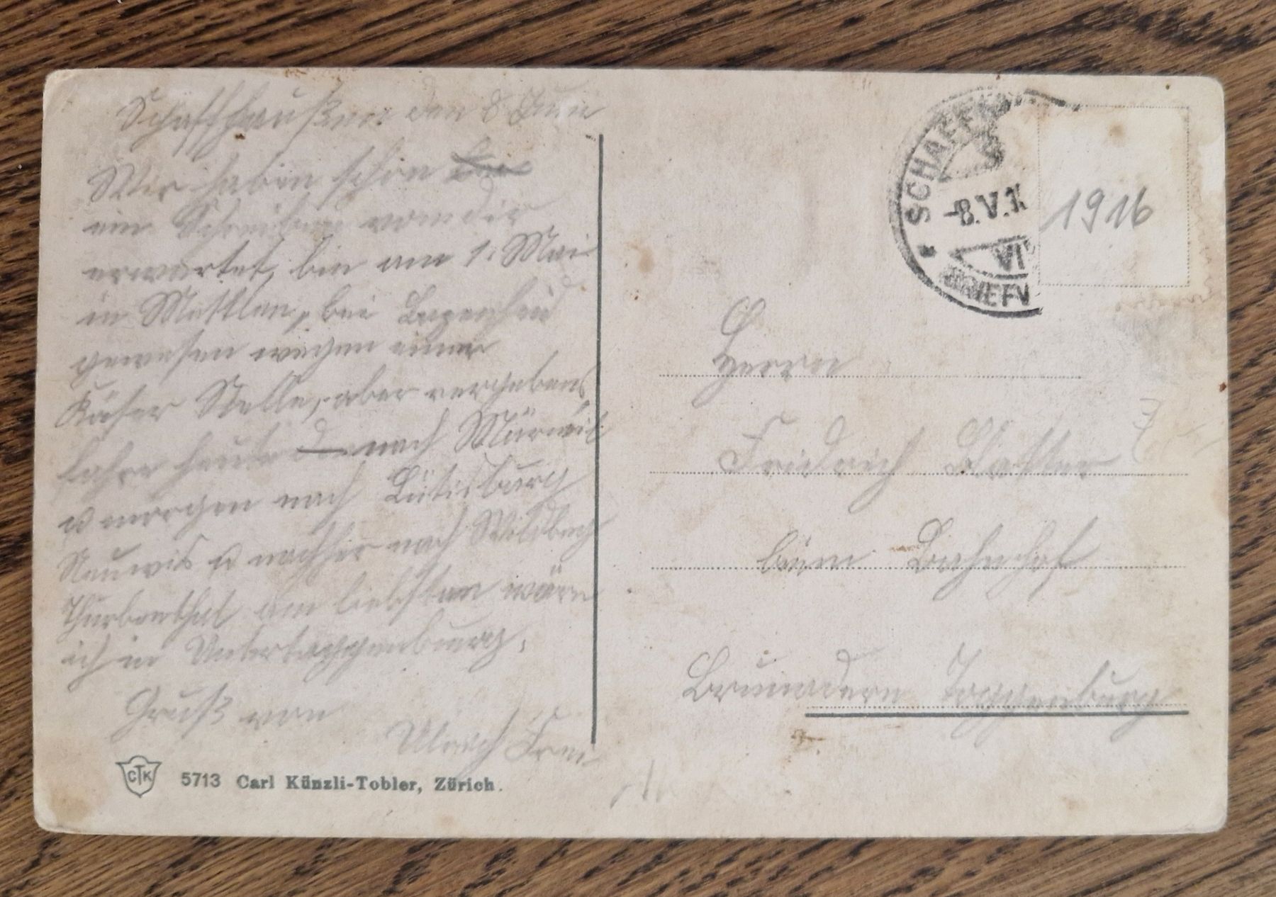 Cartes postales: Schaffhausen 1916 – D'occasion à Ebikon par Donar50 1