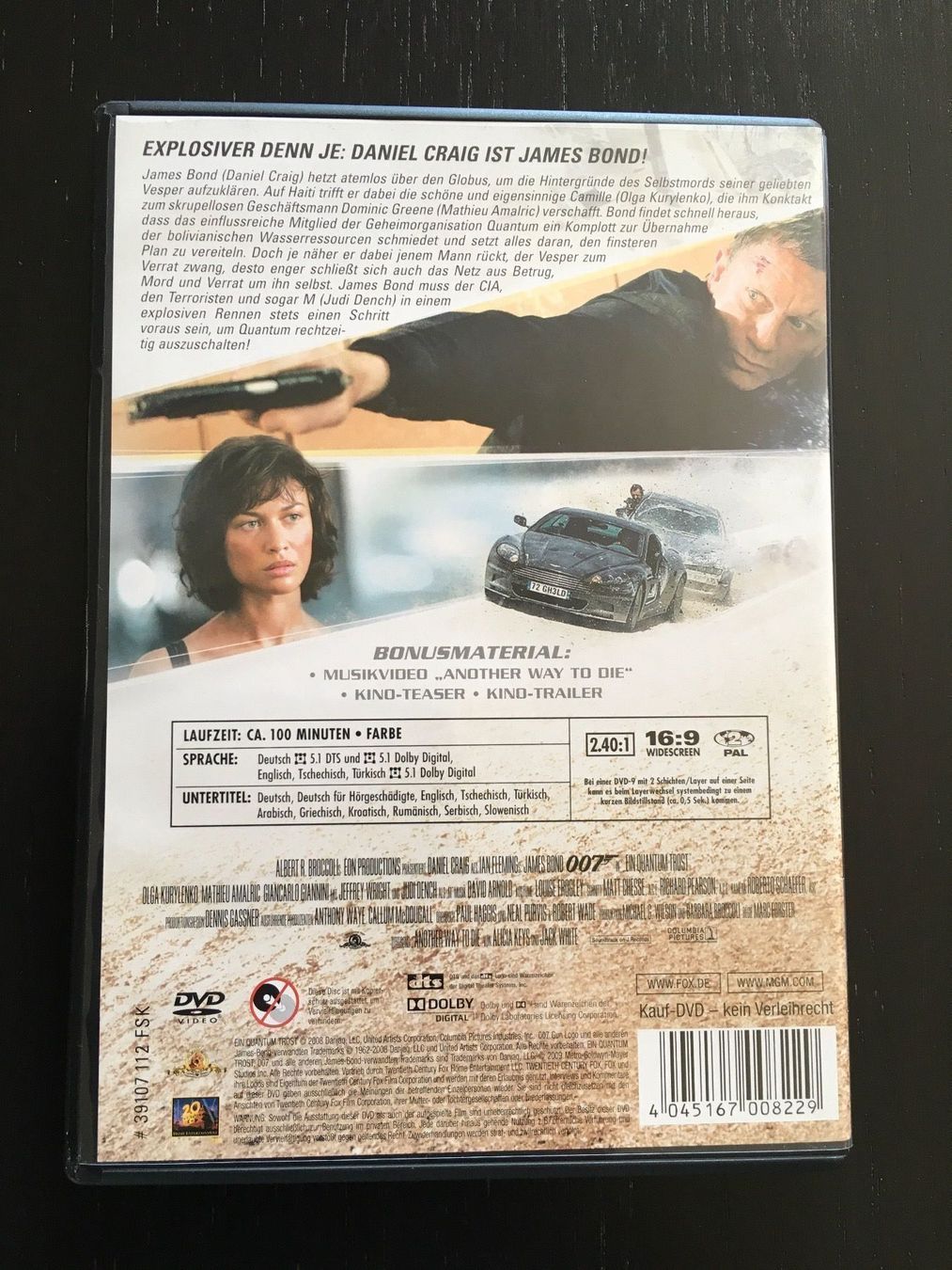 Tutti i DVDs: DVD Ein Quantum Trost 007 – Usato da Regensdorf venduto da scheissspiel 1