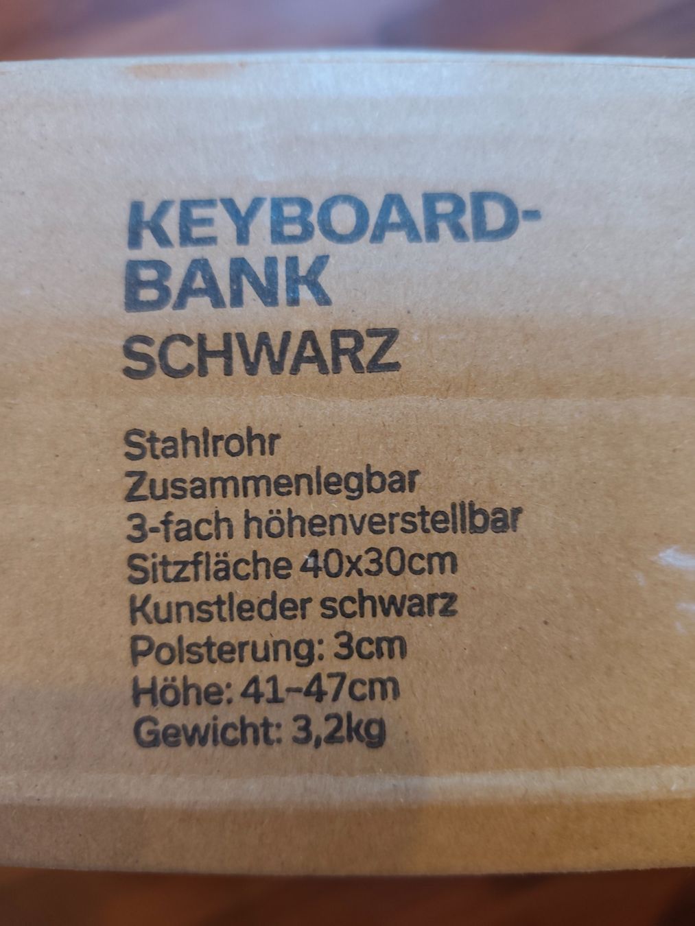 Sedie: Klavierstuhl e-Piano Bank Stuhl – Nuovo e nell'imballaggio originale da Bern venduto da Swt0 1