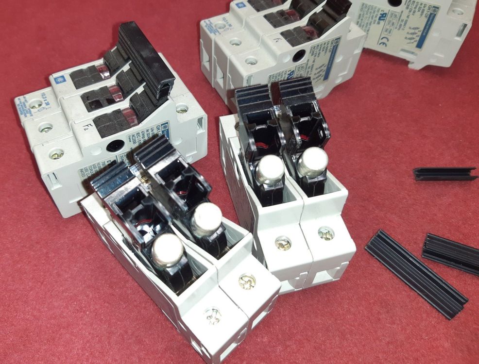 5 Stück Sicherungshalter Klemmenblock - DIN Schienenmontage Für Elektroinstallation