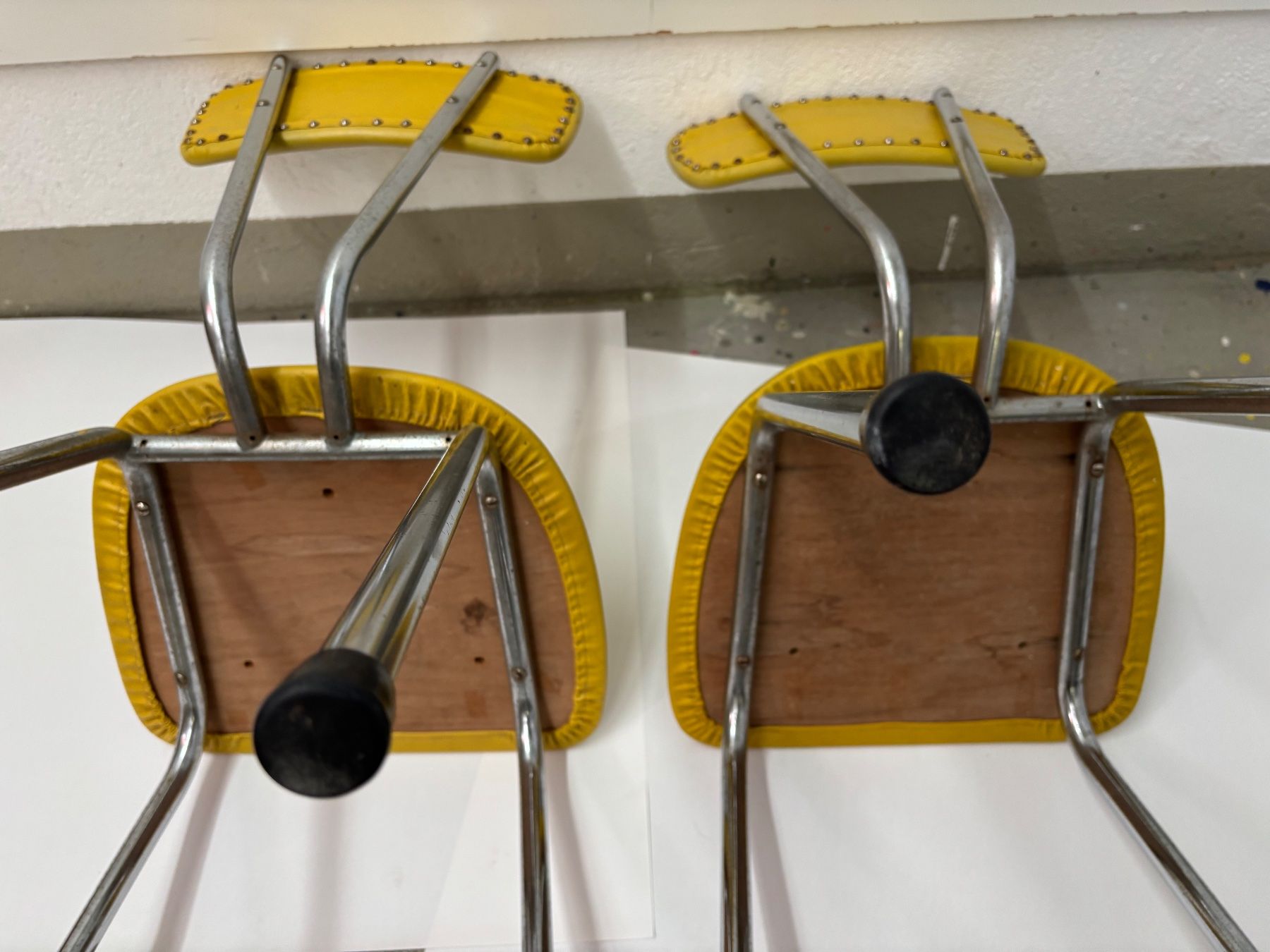 Stühle: Vintage Retro Küchenstuhl gelb – Gebraucht aus Zürich von Christina007 3