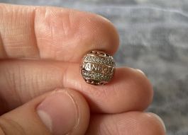 Pandora Roségold Logo Charm 💖 Clip, Neuwertig!