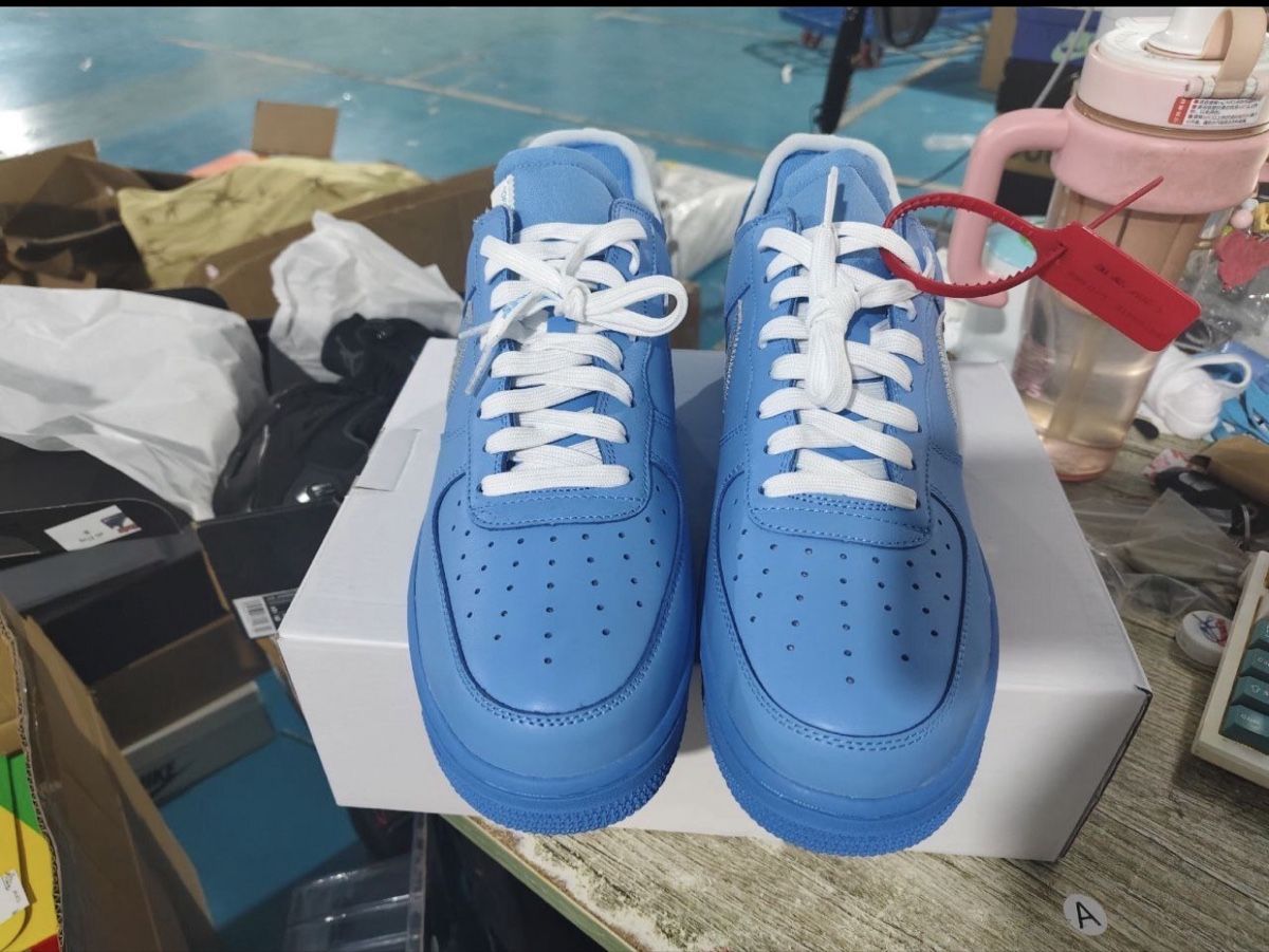 Off-White Scarpe da uomo: Nike Air Force 1 niedrig Off-White MCA hellblau – Nuovo (secondo la descrizione) da Sattel venduto da leo_nl98 1