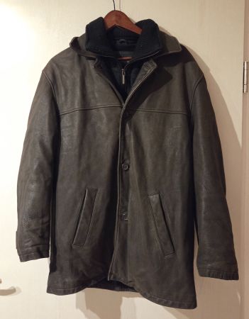 Gefütterte Echleder-Jacke von Warren & Parker (Grösse 48)