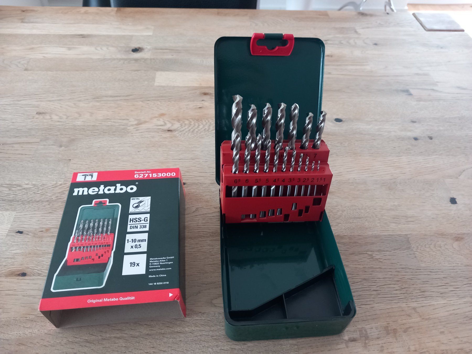 Metabo Tutti gli attrezzi: Metabo Metallbohrer Set, 19-teilig, – Nuovo e nell'imballaggio originale da Thun venduto da Beas-Allerlei