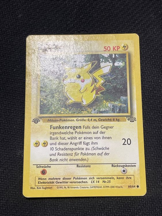 Pikachu 1st edition 1995/96/98 ab 1 fr (Gebraucht) in Emmenbrücke für ...