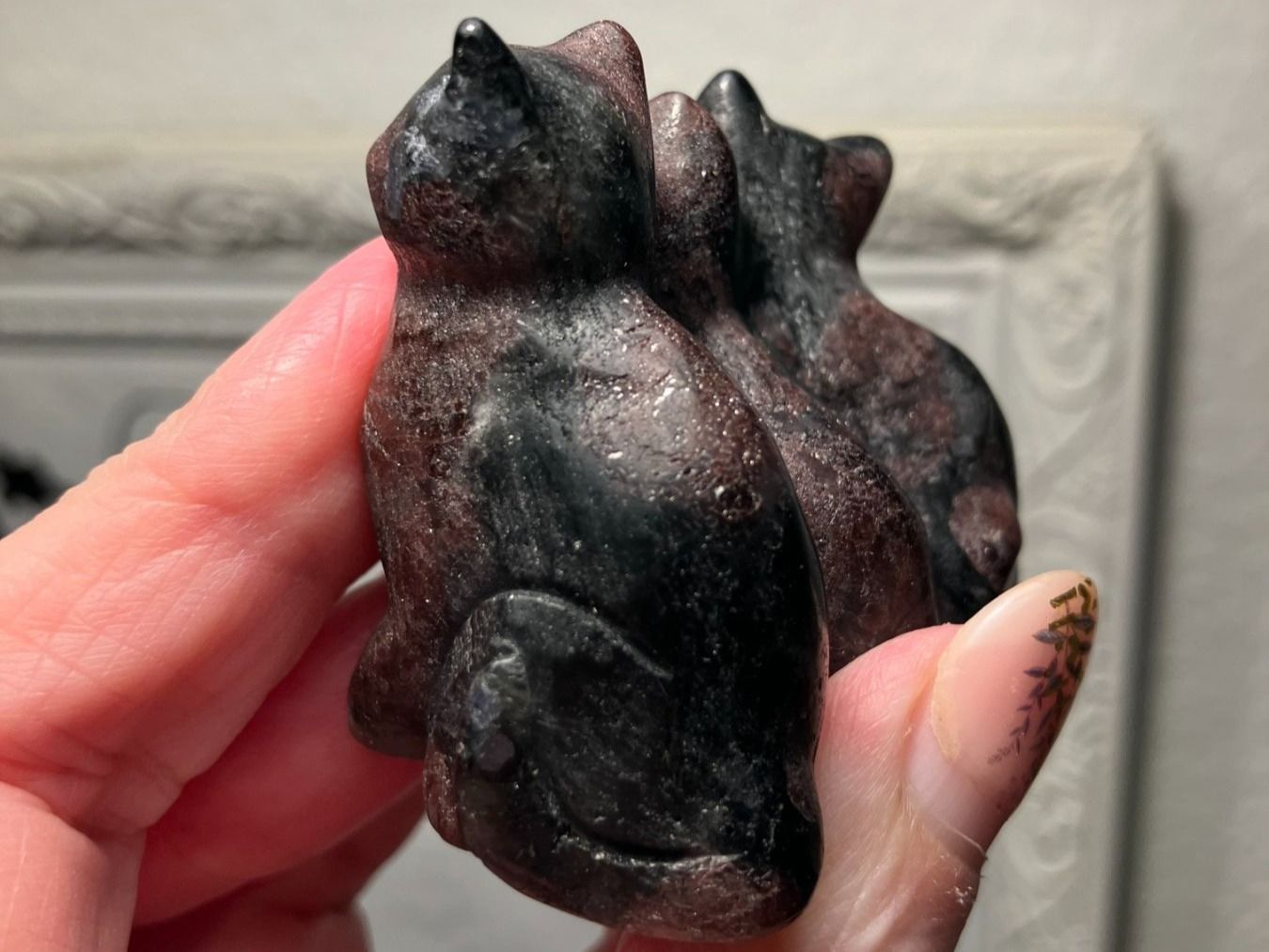 Figuren: RohGranat Katze Statue Edelstein Chat Grenat brut Chatons – Neu (gemäss Beschreibung) aus Prilly von ilyria73 5