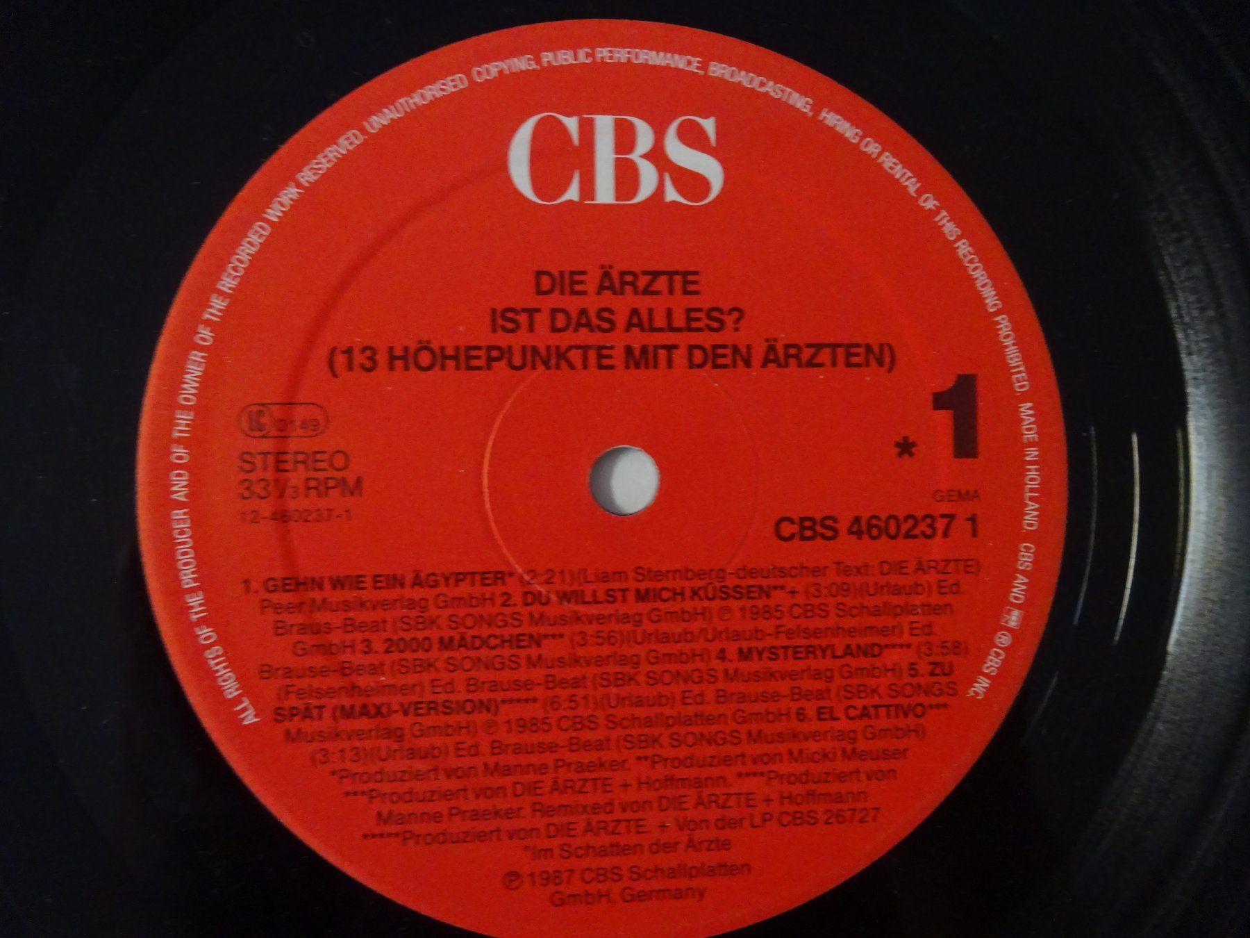 Dischi in vinile: DIE ÄRZTE ** 13 HÖHEPUNKTE – Usato da Luzern venduto da xrayspex99 4