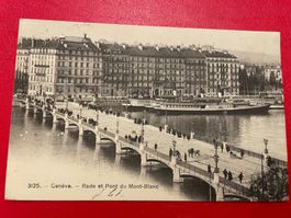 1908 ; Genève ; Rade et Pont du Mont-Blanc