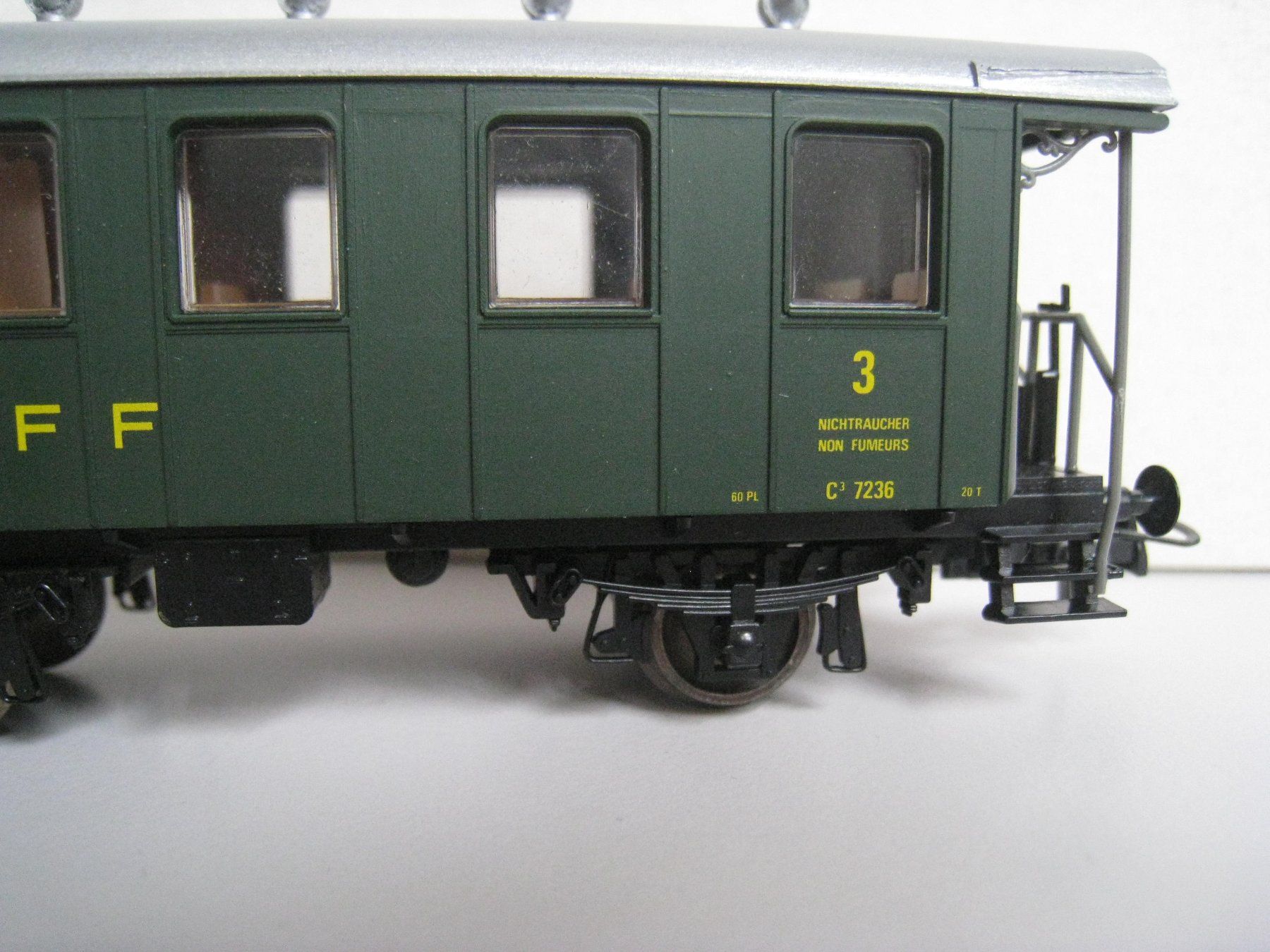 Modelleisenbahnen: AKU / Liliput C3 7236 der SBB, mit offener Plattform – Gebraucht aus Buchs ZH von swiss-train 2