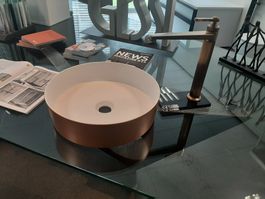 Top Preis! Aufsatzbecken Round Metallic