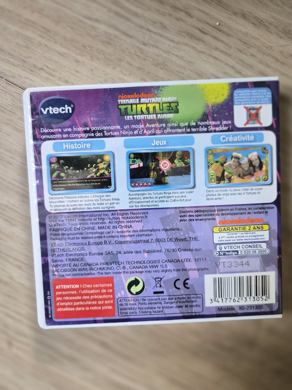Vtech Spiele: Vtech Storio 2 Tortues Ninja - Cartouche Jeu 6-9 Ans – Gebraucht aus La Joux FR von car_ck96 2