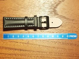 22mm Bracelet de montre en cuir