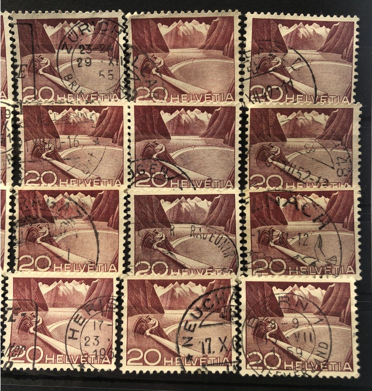 Tutti i francobolli: Nr.301 A mit Stempel Einsteckkarte Voll – Usato da Aarau venduto da Billa007 2