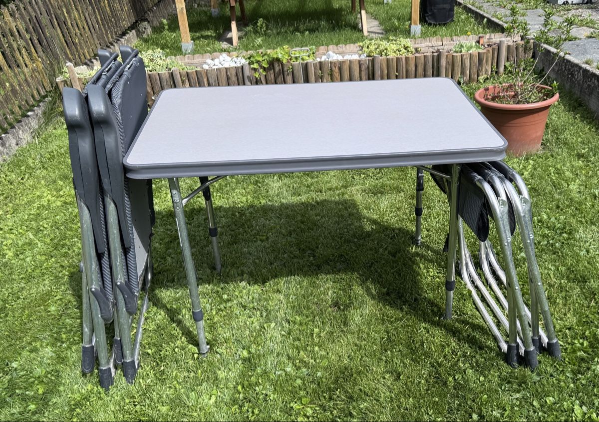 Set di tavolo e panche: Crespo Campingmöbel – Usato da Buchrain venduto da Burro_55 2