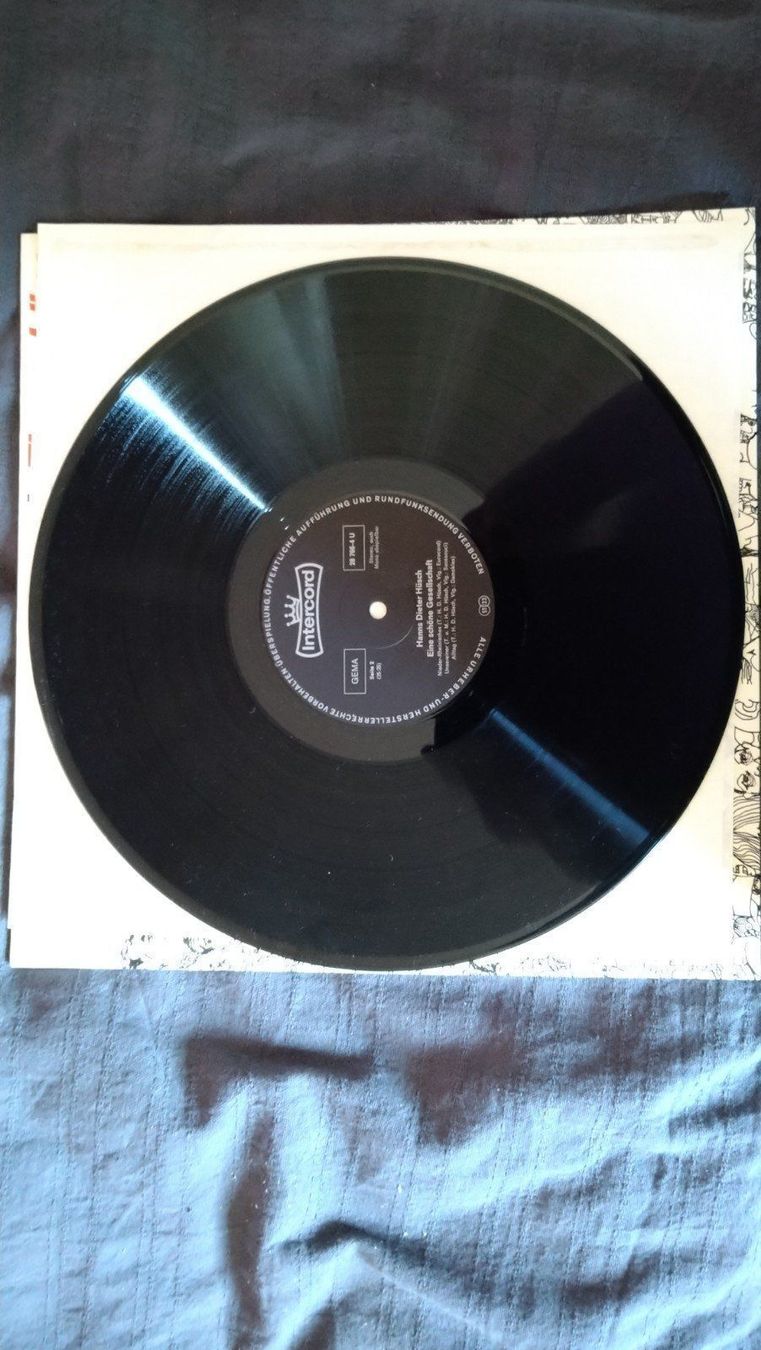 Dischi in vinile: LP Hans Dieter Hüsch Eine schöne Gesells – Usato da Gelterkinden venduto da martinom 1