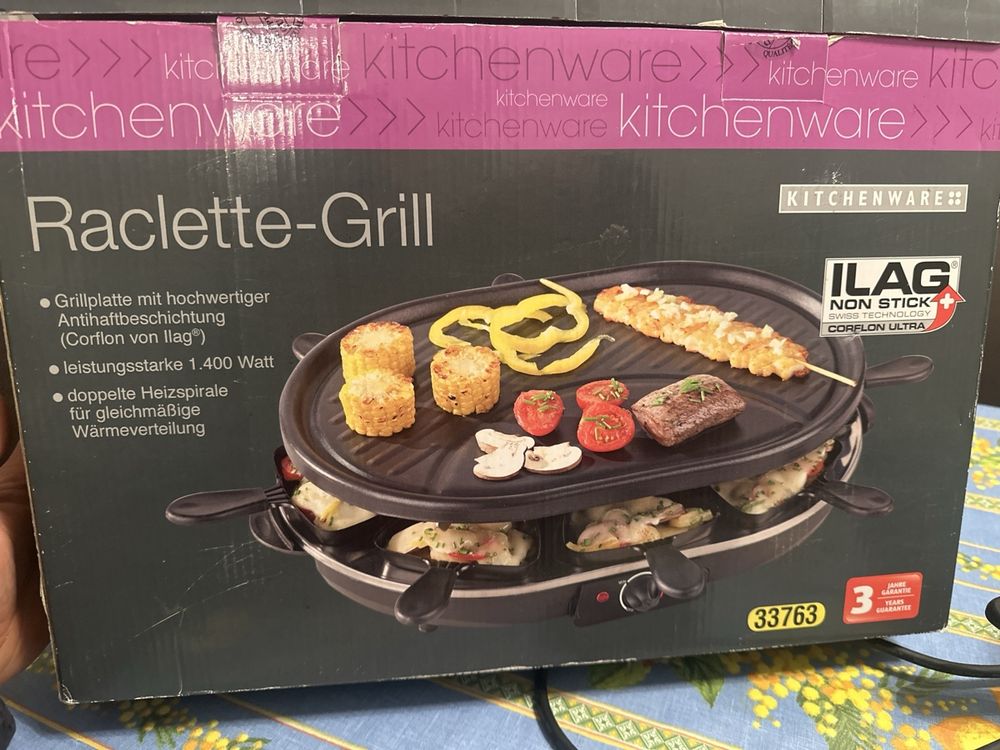 Raclette-Grill Kitchenware – Puissance 1400 W avec Revêtemen (Gebraucht ...