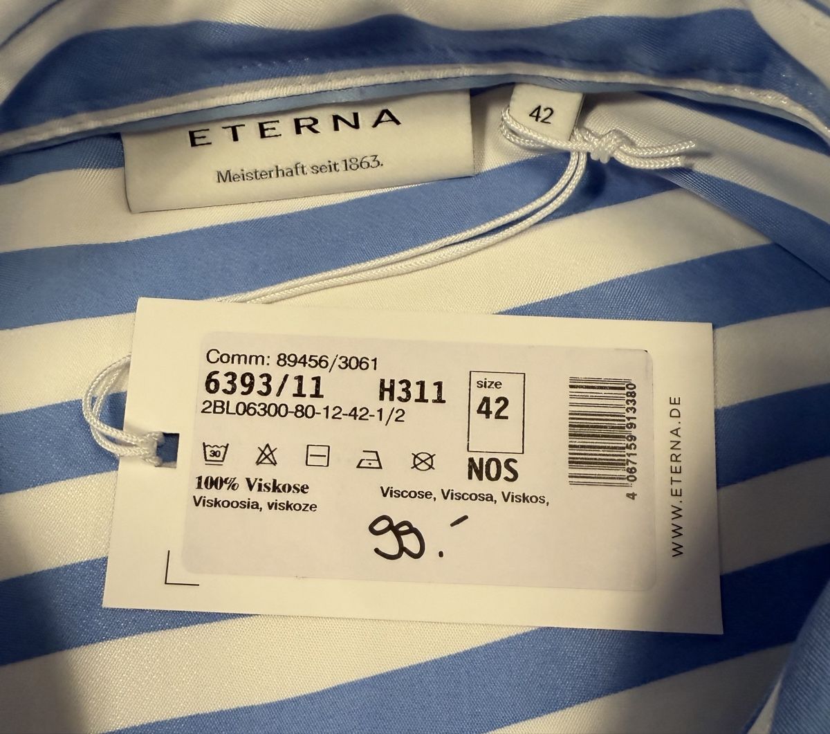 Eterna Blusen: Eterna Bluse, Grösse 42, neu mit Etikette – Neu und originalverpackt aus Oberhasli von anzis 5