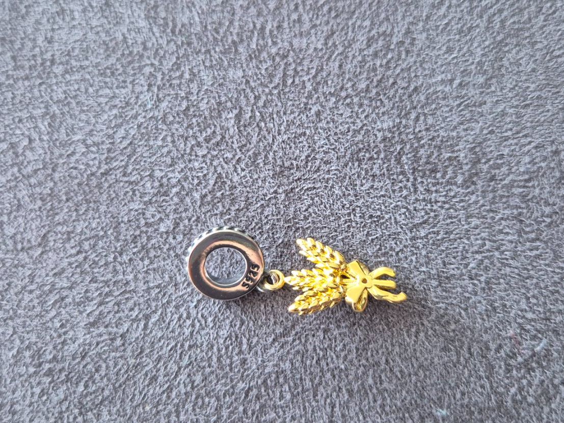 Anhänger: Charm Weizenähren +Garantie – Neu (gemäss Beschreibung) aus Rotkreuz von Carbone_Bijou-Shop 2